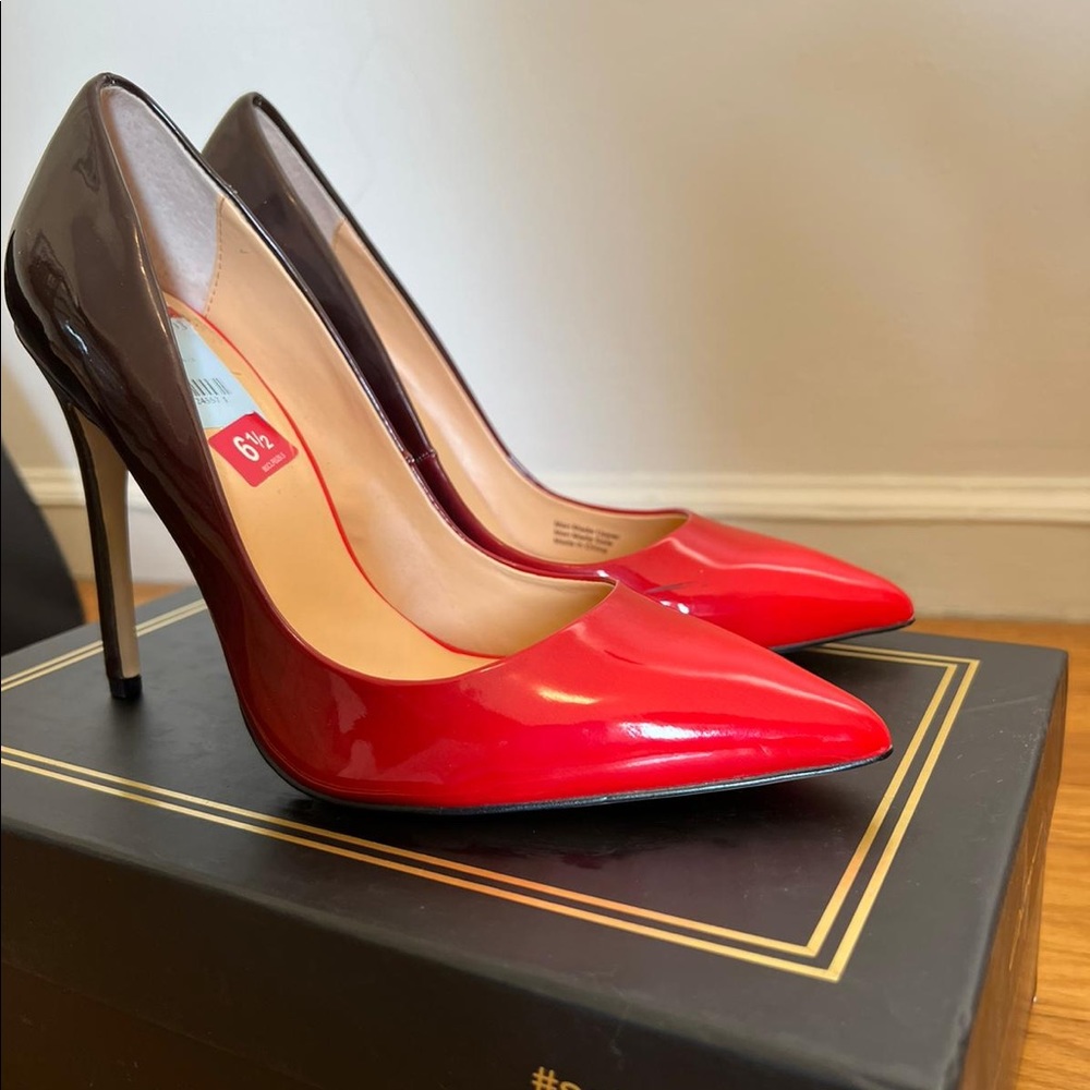 Red fire heels